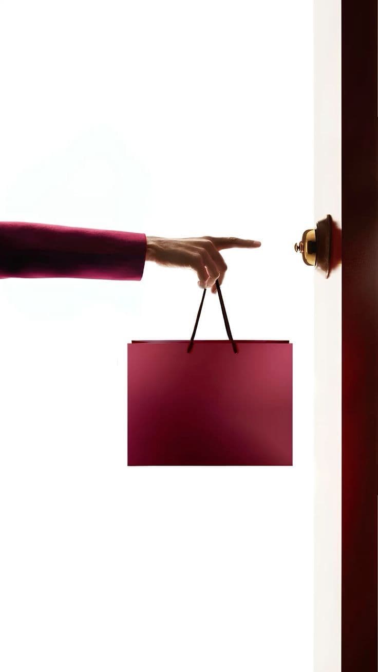 A See La Vie signature bag handed over with care