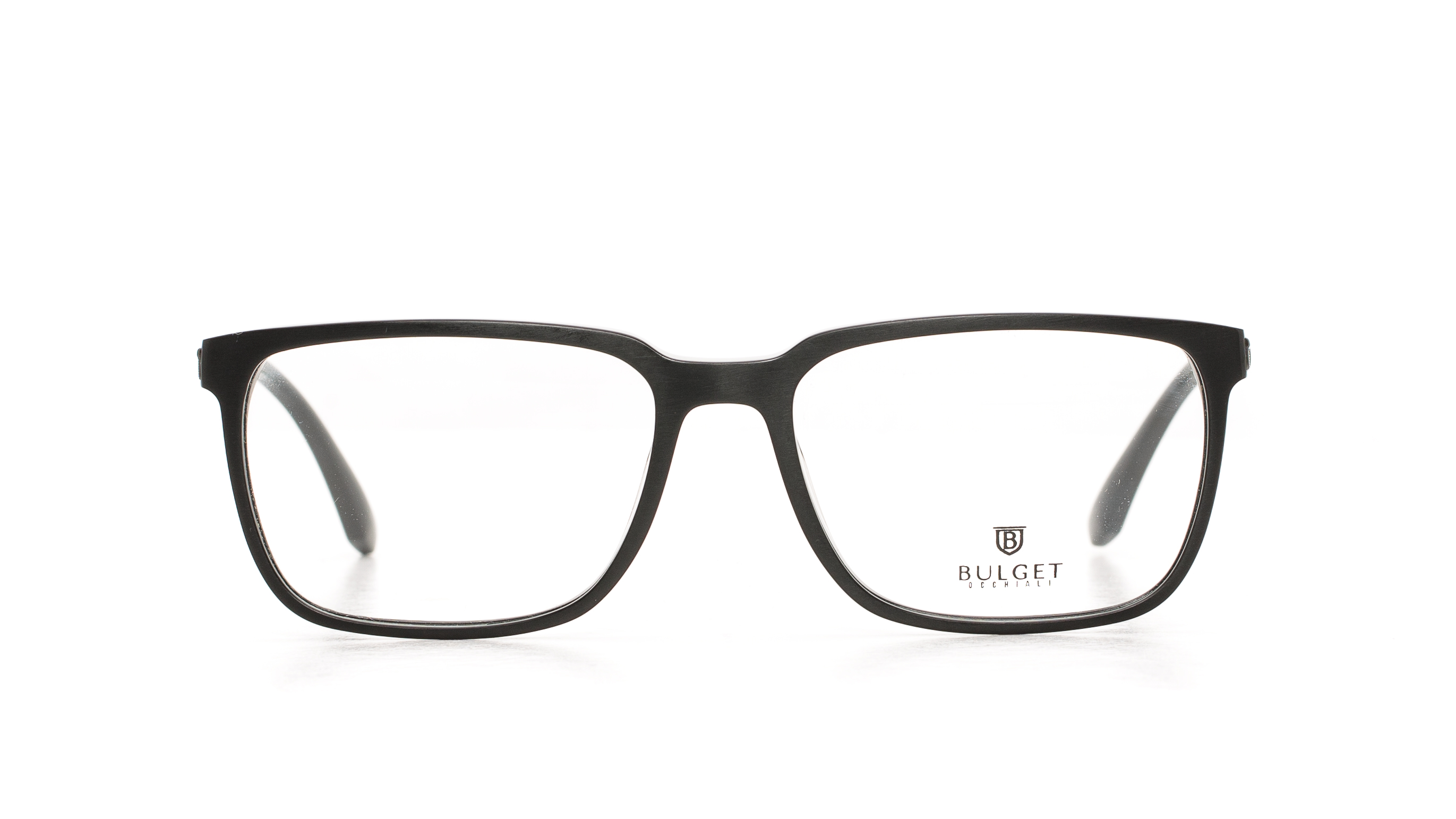 Bulget BG6420M optical frame in colour A01, front view on a white background