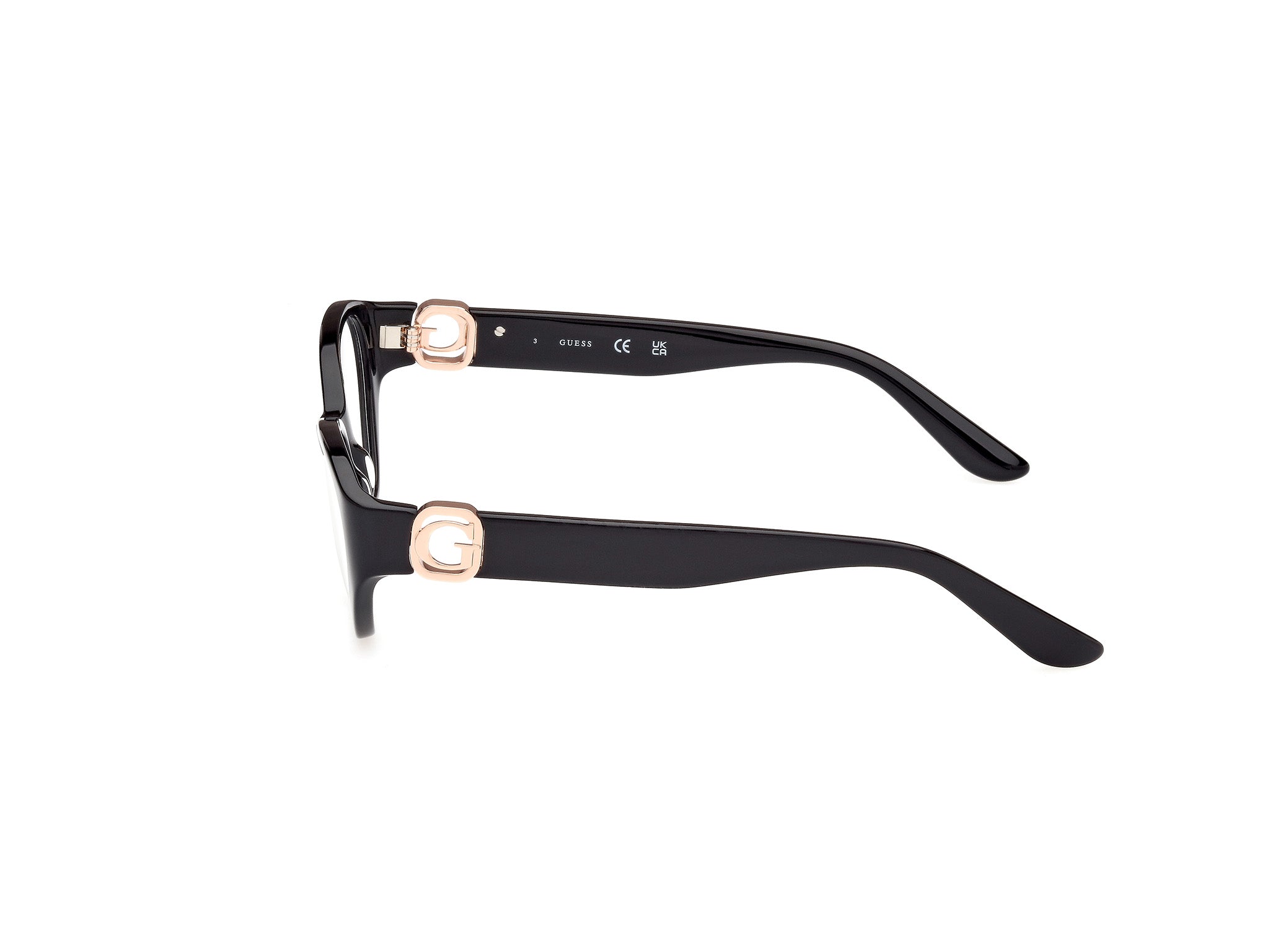 Guess GU50119 optical frame in colour 001, front view on a white background
