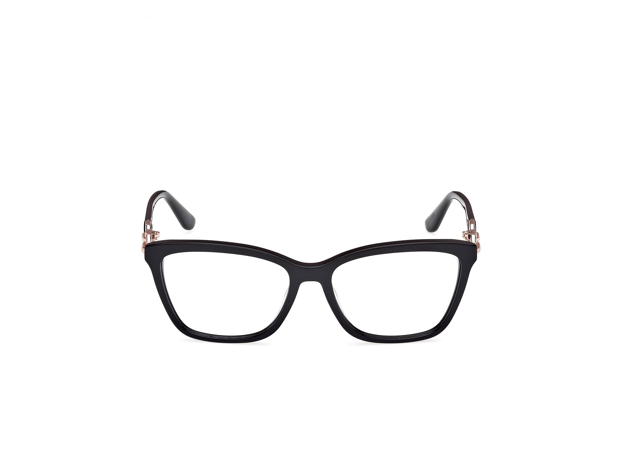 Guess GU50181 optical frame in colour 001, front view on a white background