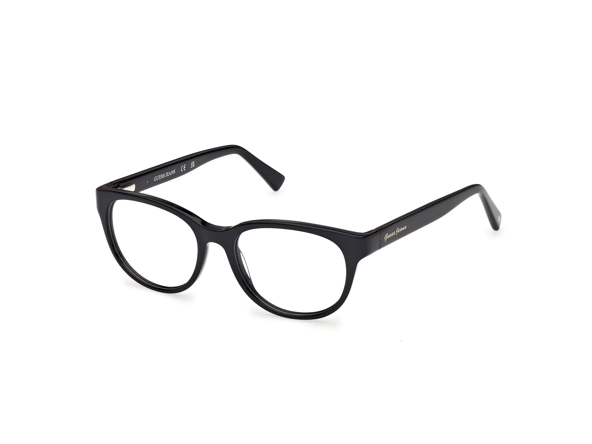 Guess Jeans GJ50003 optical frame in colour 001, front view on a white background