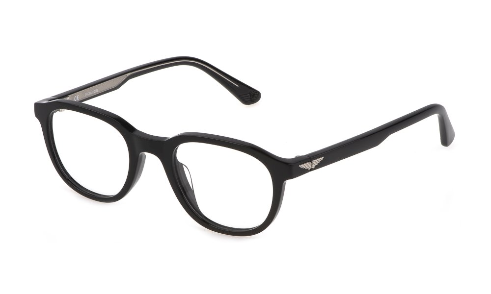 Police VPLF77 optical frame in colour 0700, front view on a white background