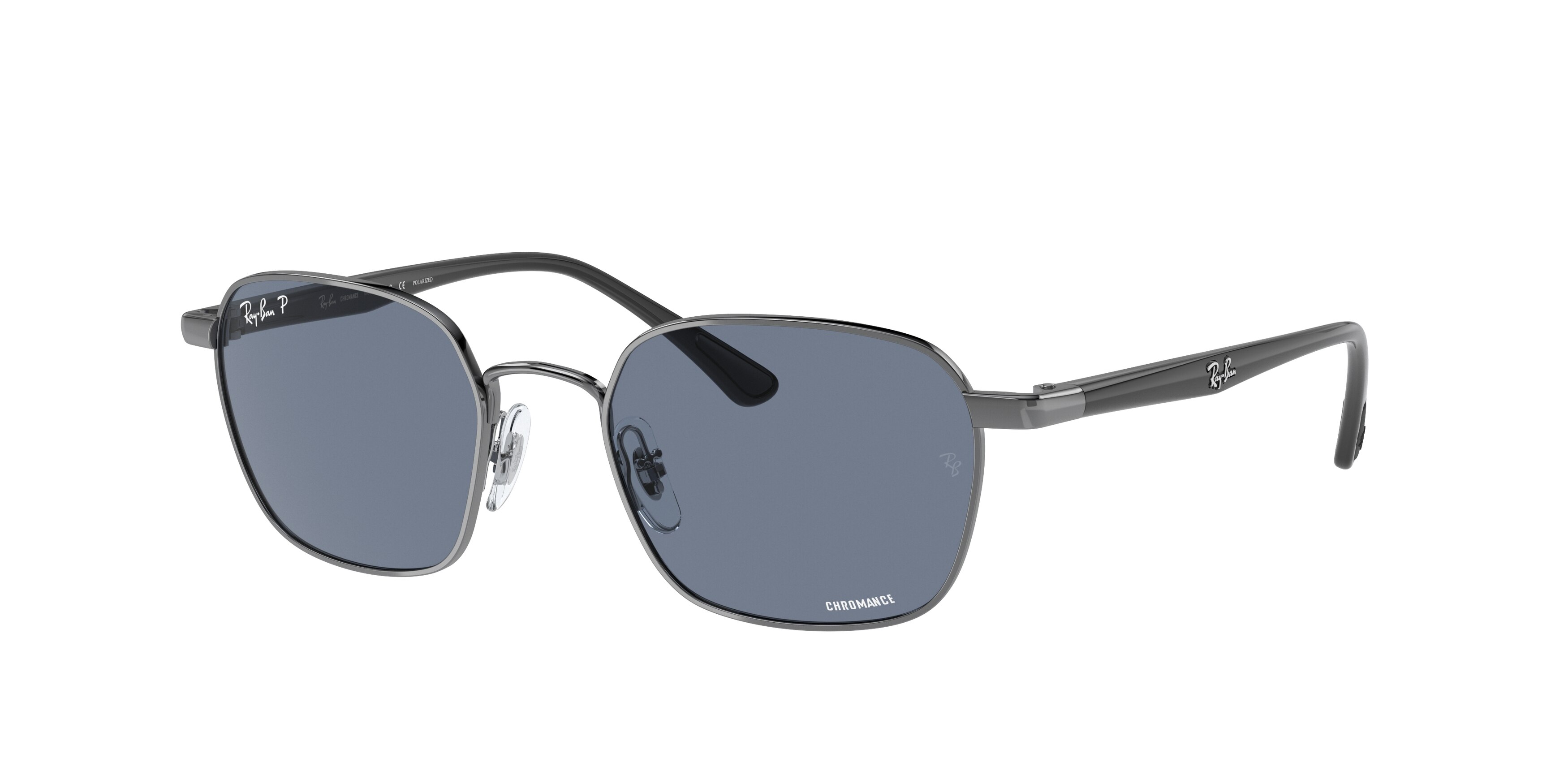 Ray-Ban RB3664CH sunglasses in colour 004/BA, front view on a white background